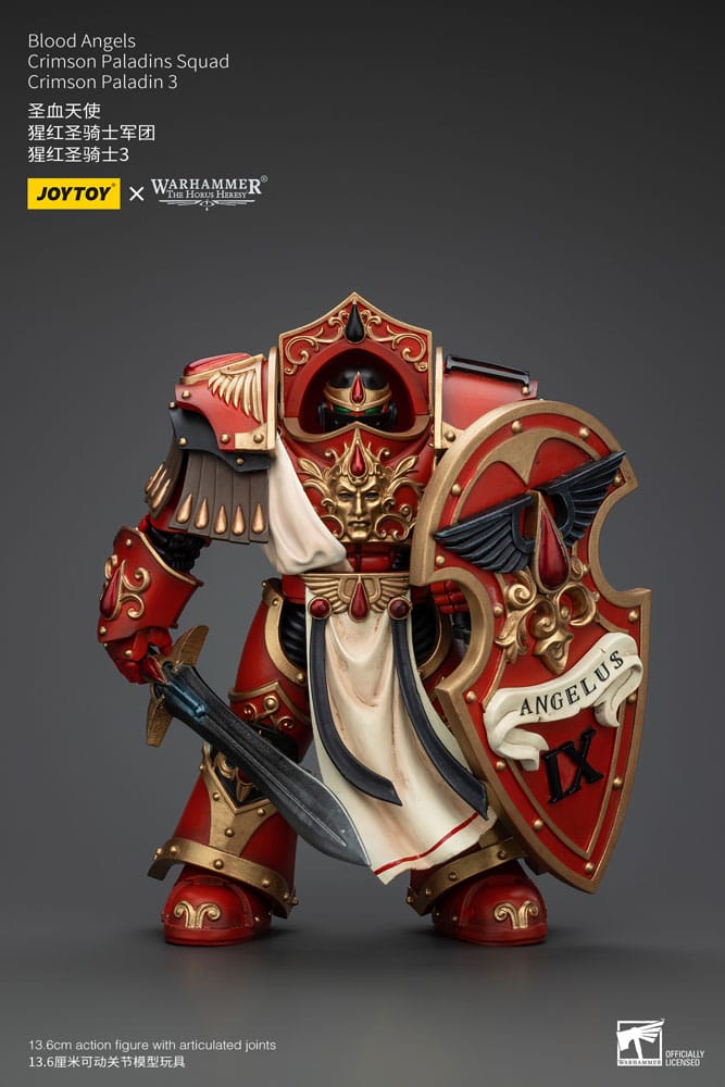 Warhammer The Horus Heresy Action Figure 1/18 Blood Angels Crimson Paladins Squad Crimson Paladin 3 14 cm