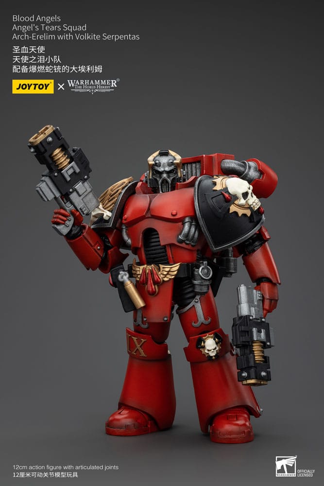 Warhammer The Horus Heresy Action Figure 1/18 Blood Angels Angel's Tears Squad Arch-Erelim with Volkite Serpentas 12 cm