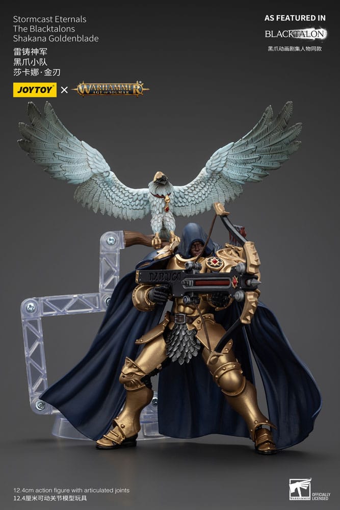 Warhammer Age of Sigmar Actionfigur Stormcast Eternals The Blacktalons Shakana Goldenblade 20 cm