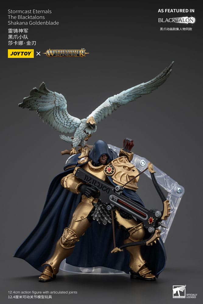 Warhammer Age of Sigmar Actionfigur Stormcast Eternals The Blacktalons Shakana Goldenblade 20 cm