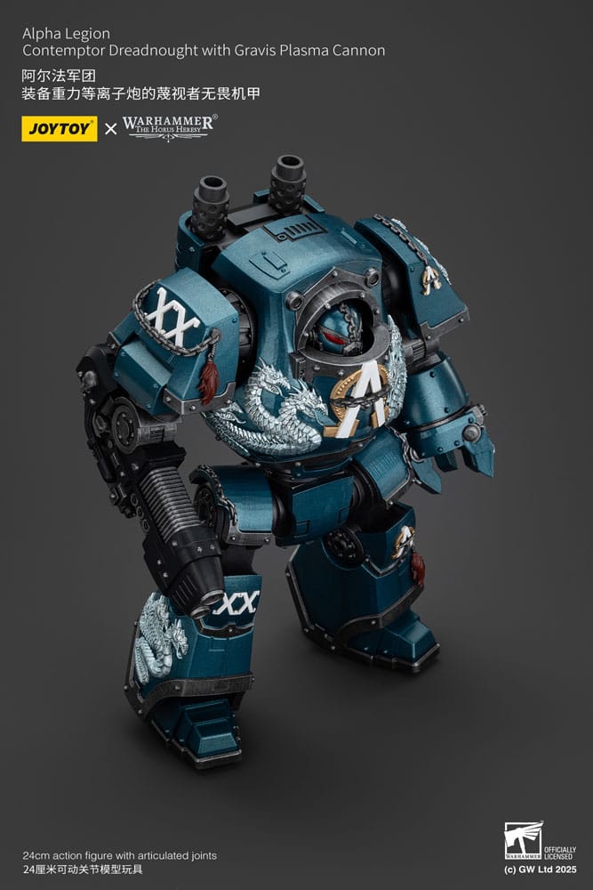 Warhammer The Horus Heresy Action Figure Alpha Legion Contemptor Dreadnought with Gravis Plasma Cannon 25 cm