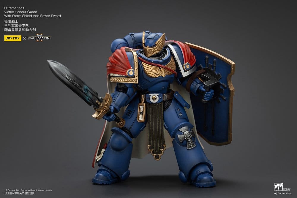 Warhammer 40k Action Figure Ultramarines Victrix Honour Guardwith Storm Shield And Power Sword 20 cm