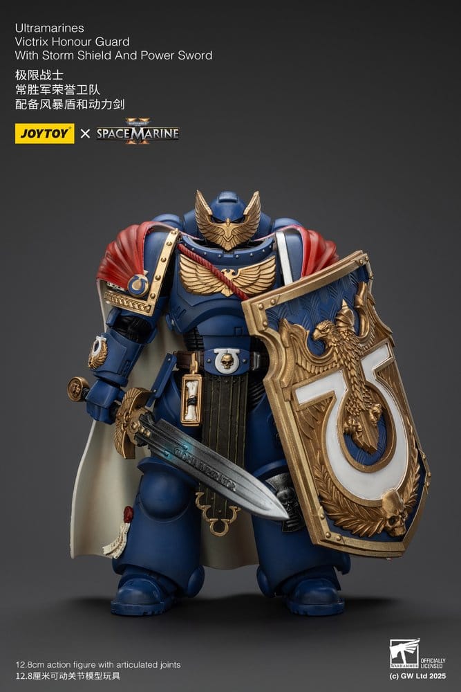 Warhammer 40k Action Figure Ultramarines Victrix Honour Guardwith Storm Shield And Power Sword 20 cm