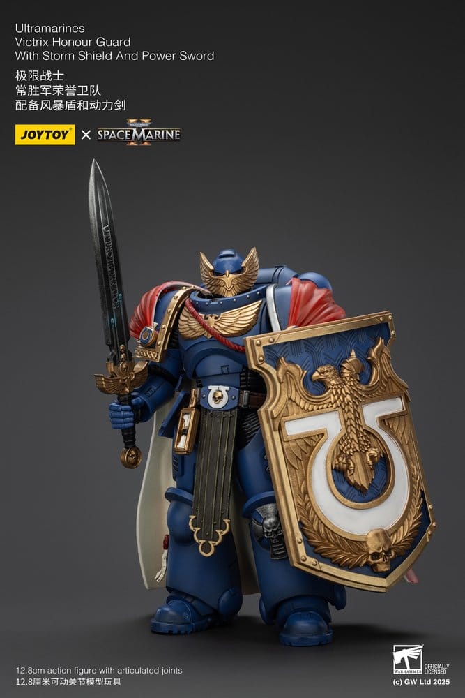 Warhammer 40k Action Figure Ultramarines Victrix Honour Guardwith Storm Shield And Power Sword 20 cm