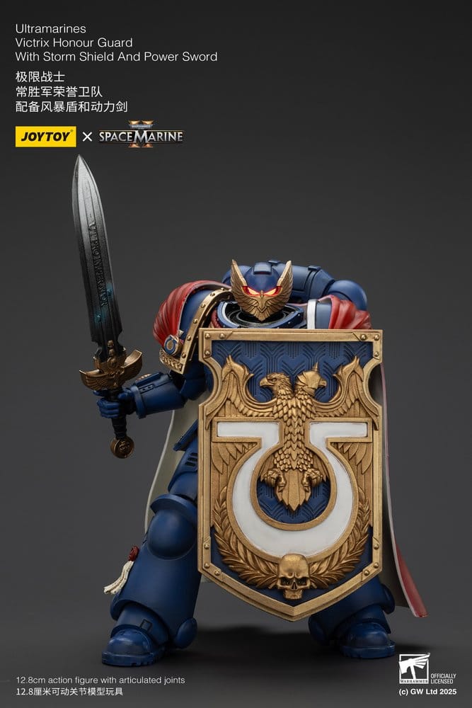 Warhammer 40k Action Figure Ultramarines Victrix Honour Guardwith Storm Shield And Power Sword 20 cm