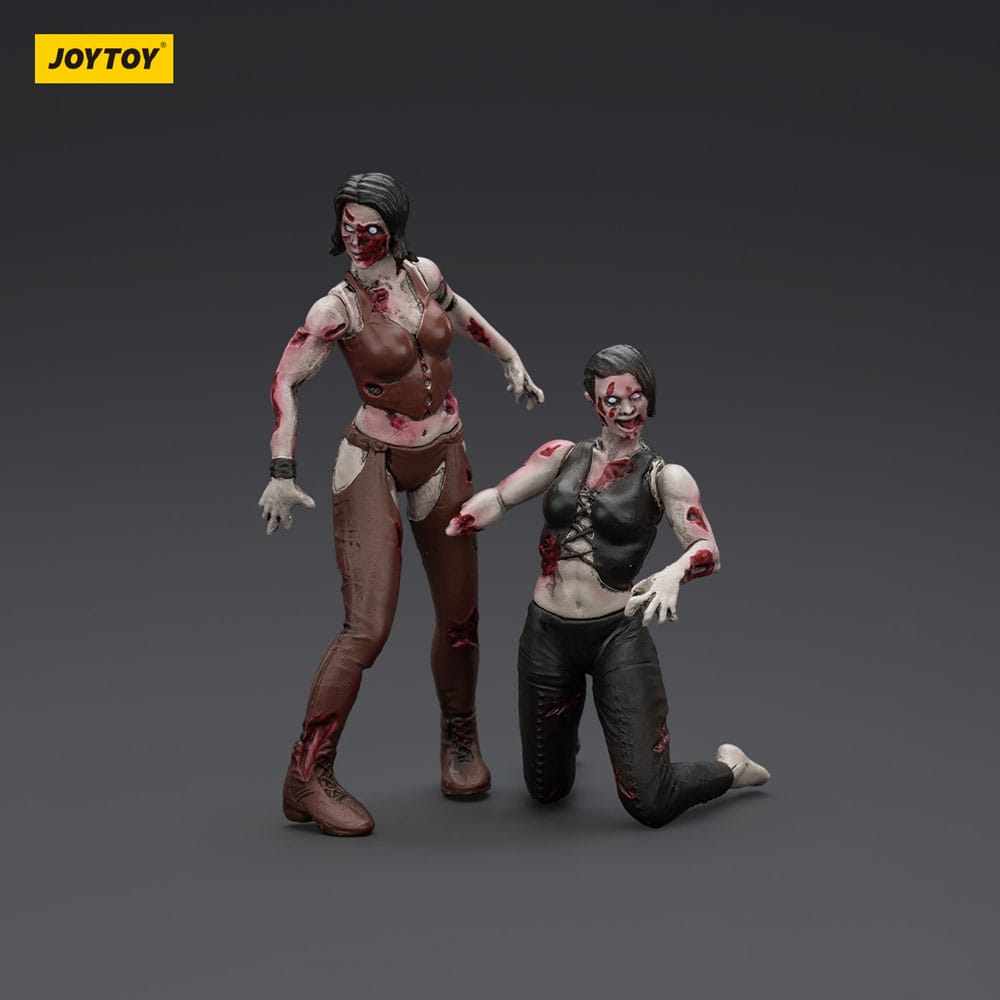 Zombie Dark Source Action Figures 2-Pack Female Wrestlers 8 cm