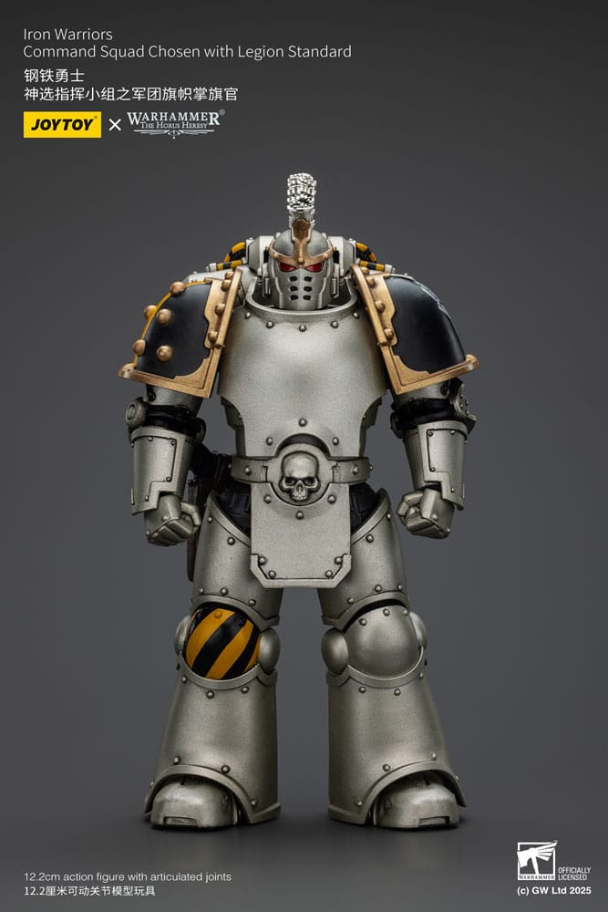 Warhammer The Horus Heresy Action Figure 1/18 Iron Warriors Command Squad Chosen with Legion Standard 12 cm
