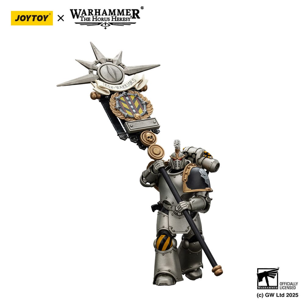 Warhammer The Horus Heresy Action Figure 1/18 Iron Warriors Command Squad Chosen with Legion Standard 12 cm