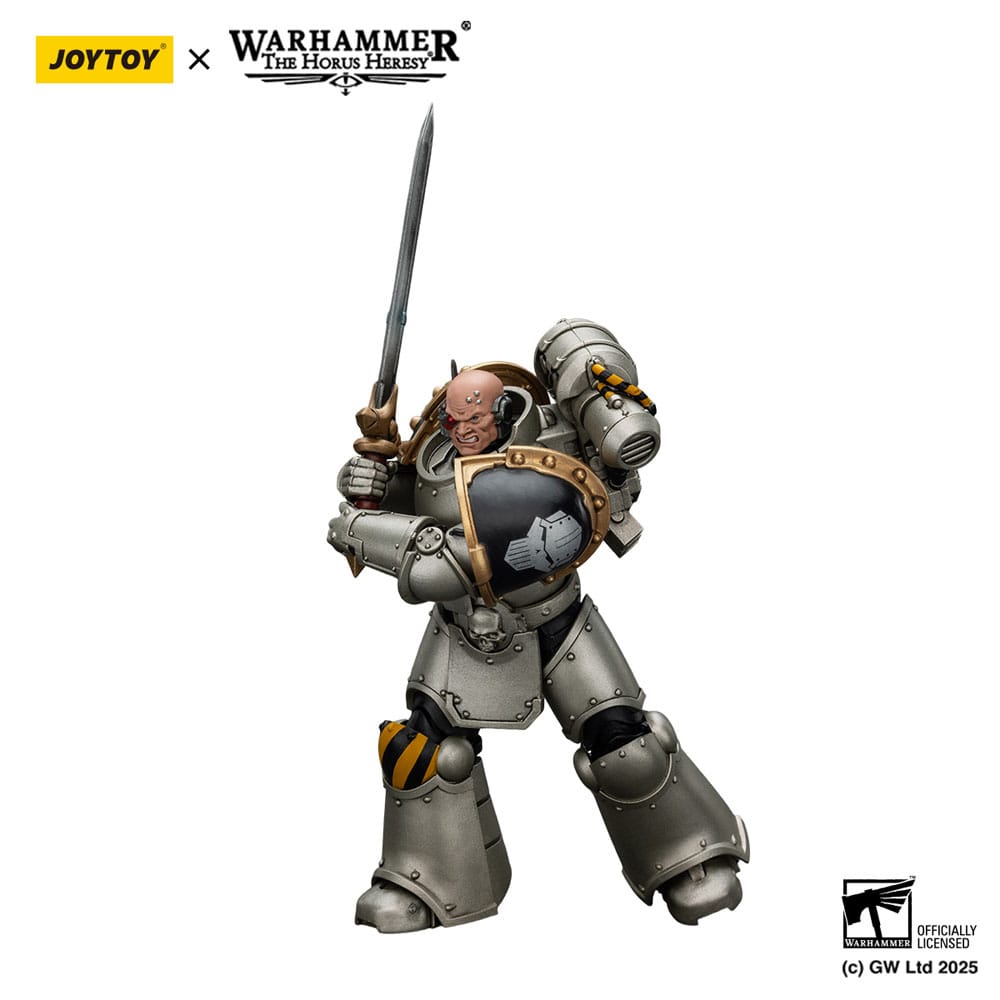Warhammer The Horus Heresy Action Figure 1/18 Iron Warriors Command Squad Chosen with Legion Standard 12 cm