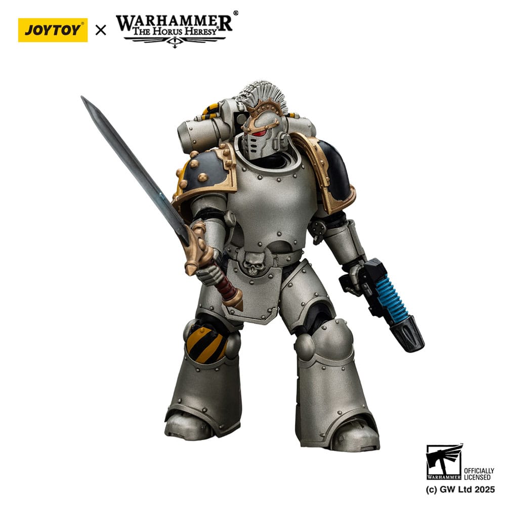 Warhammer The Horus Heresy Action Figure 1/18 Iron Warriors Command Squad Chosen with Legion Standard 12 cm