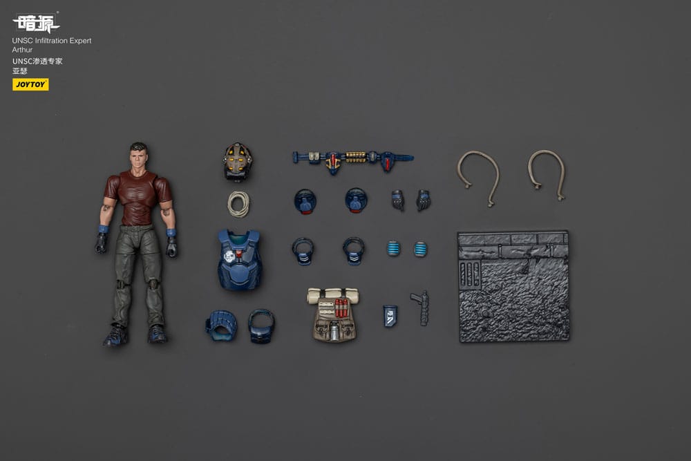 UNSC Dark Source Action Figur Infiltration Expert Arthur 7 cm