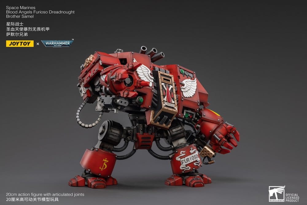 Warhammer 40,000 Action Figure Blood Angels Furioso Dreadnought Brother Samel 20 cm