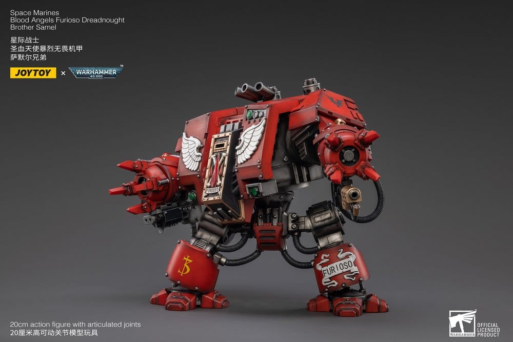 Warhammer 40,000 Action Figure Blood Angels Furioso Dreadnought Brother Samel 20 cm