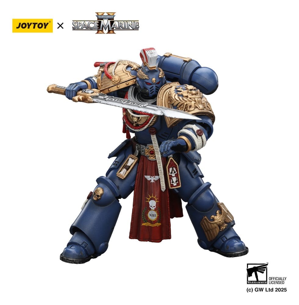 Warhammer 40,000: Space Marine 2 Action Figure Ultramarines Relic Primus Armourwith Plasma Pistol and Combat Blade 13 cm