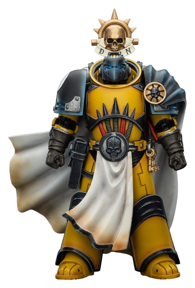 Warhammer Imperial Fists Action Figure Librarian Consulwith Force Axe and Bolt Pistol 12 cm