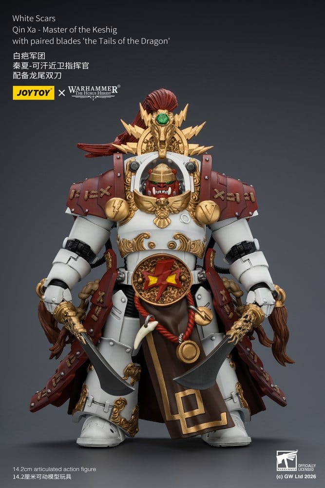 Warhammer The Horus Heresy Action Figure White Scars Qin Xa - Master of the Keshig 14 cm