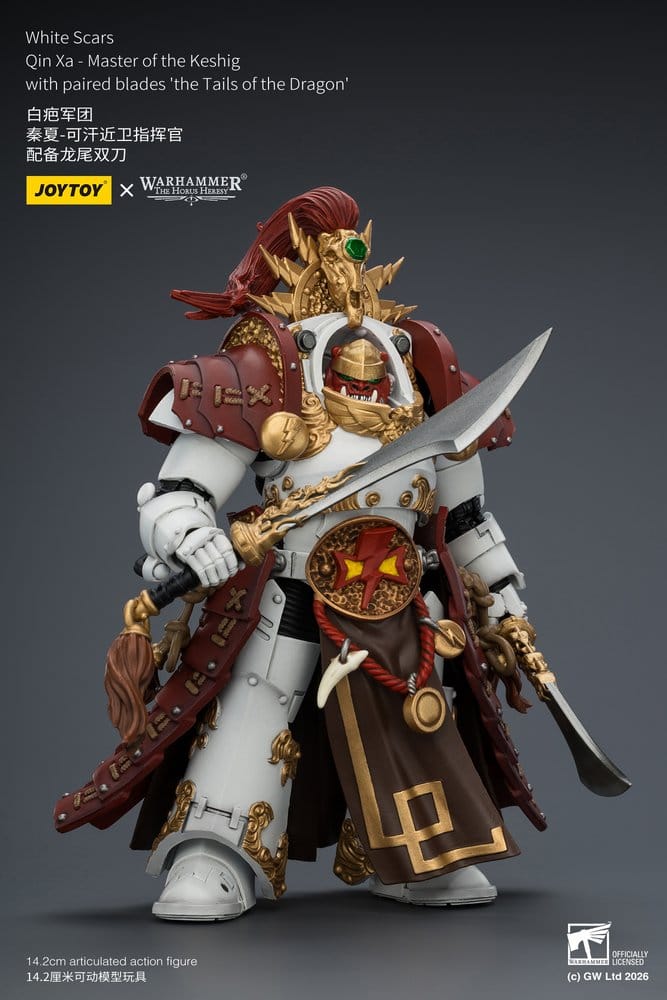 Warhammer The Horus Heresy Action Figure White Scars Qin Xa - Master of the Keshig 14 cm