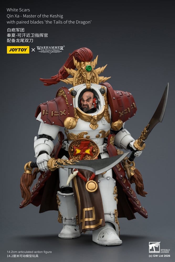 Warhammer The Horus Heresy Action Figure White Scars Qin Xa - Master of the Keshig 14 cm