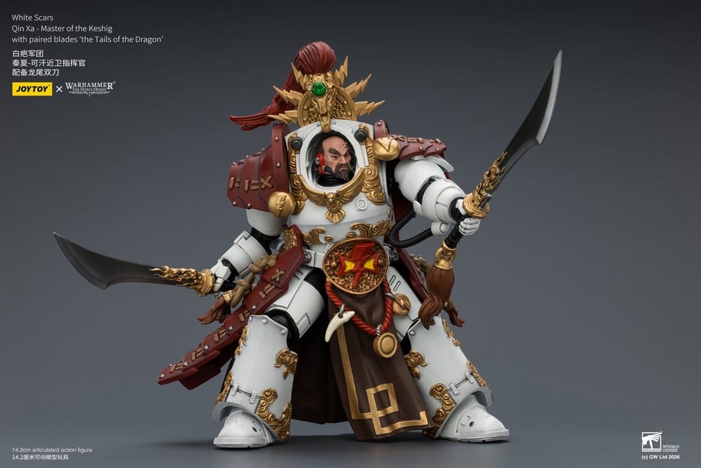 Warhammer The Horus Heresy Action Figure White Scars Qin Xa - Master of the Keshig 14 cm