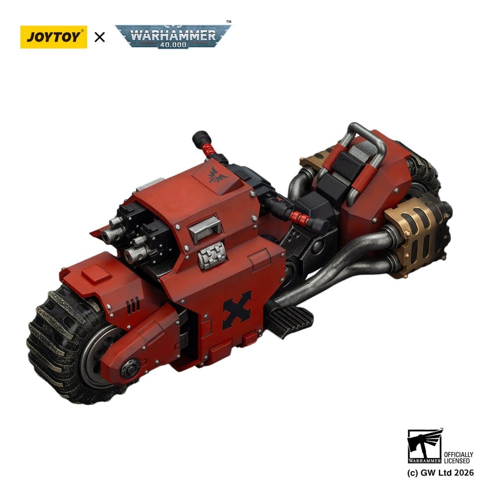 Warhammer 40,000 Raider-pattern Combat Bike Blood Angels with twin-linked bolt rifles 22 cm