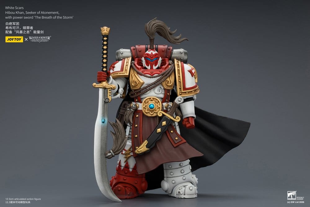 Warhammer The Horus Heresy Action Figure White Scars Hibou Khan, Seeker of Atonement 12 cm