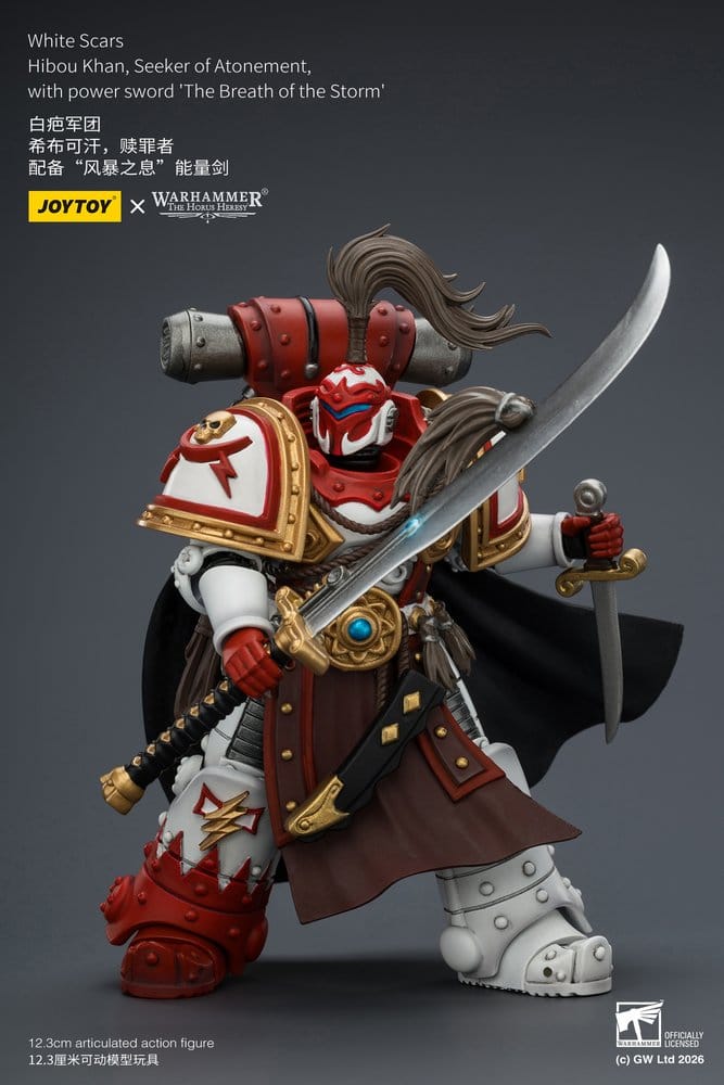Warhammer The Horus Heresy Action Figure White Scars Hibou Khan, Seeker of Atonement 12 cm