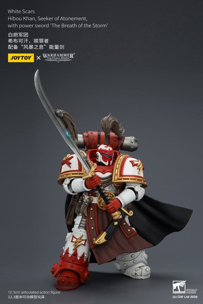 Warhammer The Horus Heresy Action Figure White Scars Hibou Khan, Seeker of Atonement 12 cm