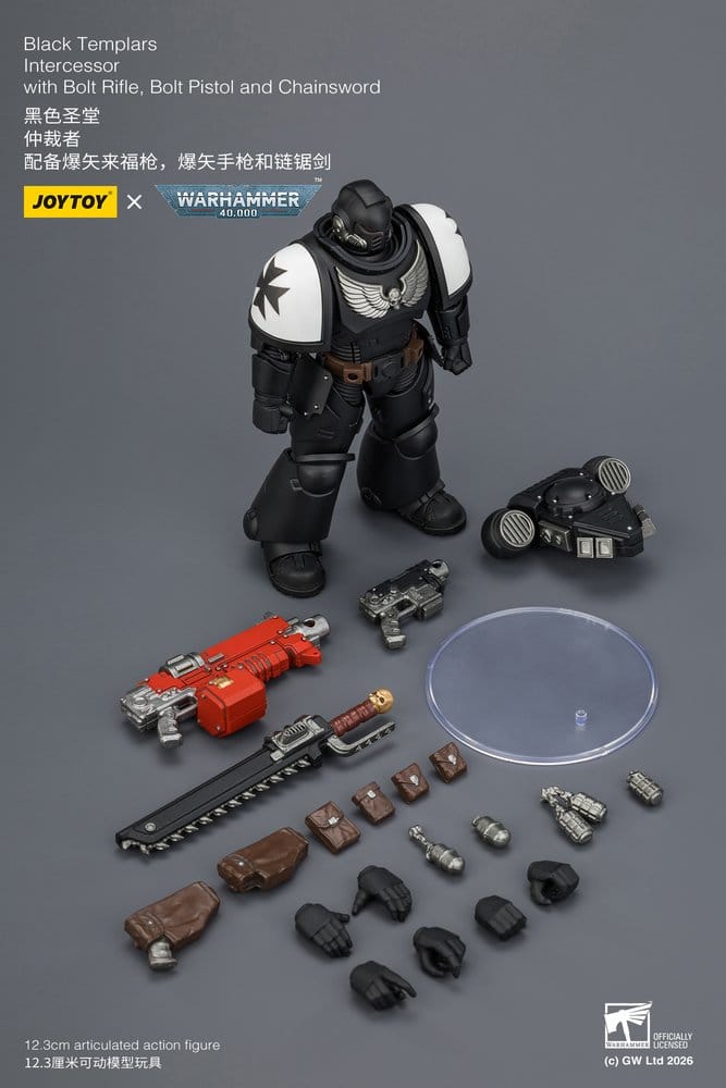 Warhammer 40,000 Action Figure Black Templars Intercessor 12 cm
