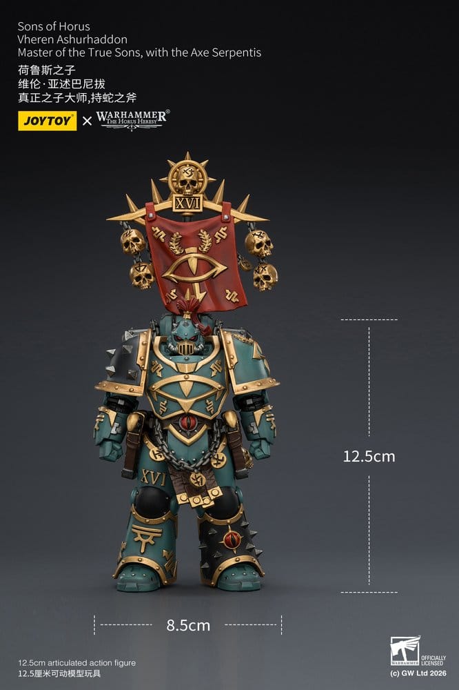 Warhammer The Horus Heresy Action Figure Sons of Horus Vheren Ashurhaddon Master of the True Sons 13 cm