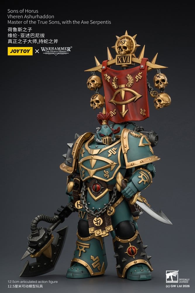 Warhammer The Horus Heresy Action Figure Sons of Horus Vheren Ashurhaddon Master of the True Sons 13 cm