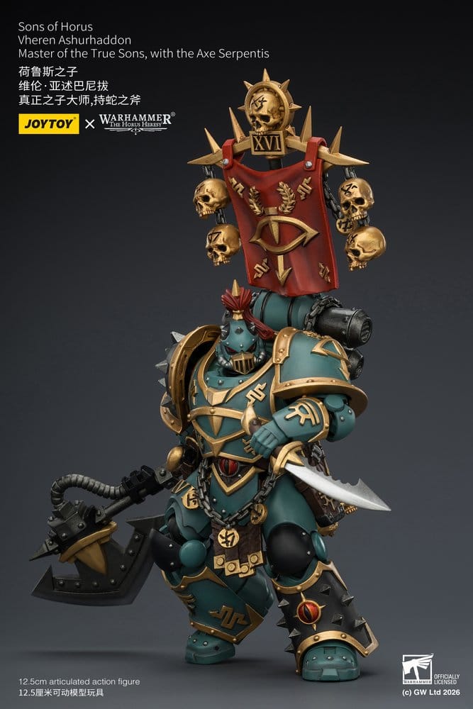 Warhammer The Horus Heresy Action Figure Sons of Horus Vheren Ashurhaddon Master of the True Sons 13 cm
