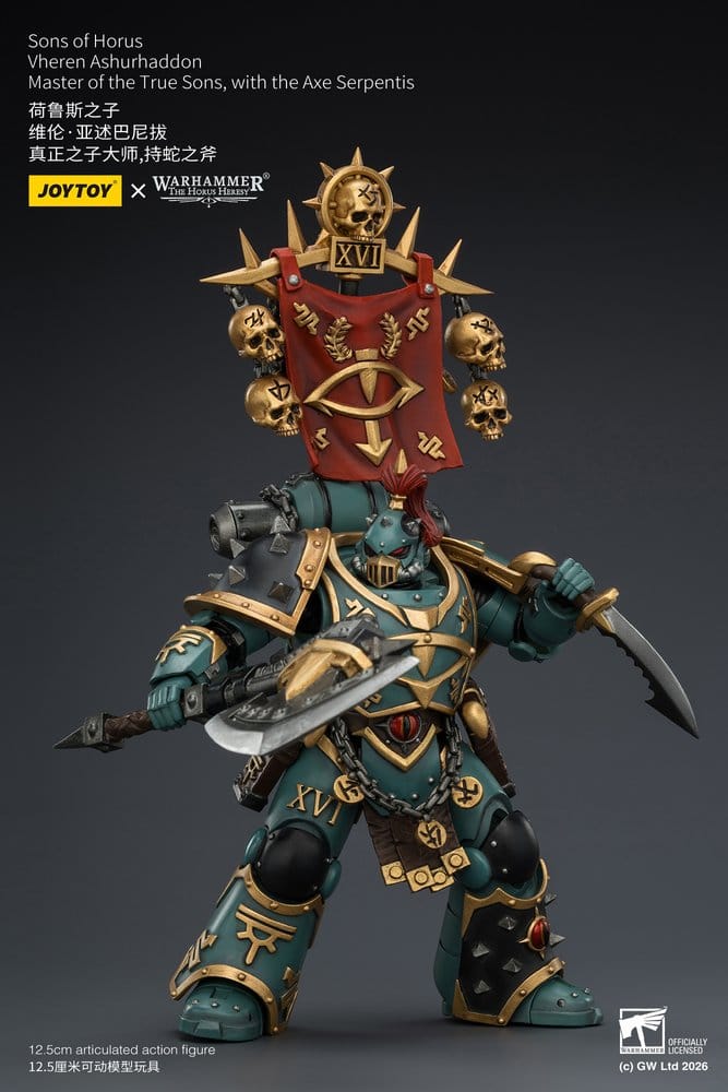 Warhammer The Horus Heresy Action Figure Sons of Horus Vheren Ashurhaddon Master of the True Sons 13 cm
