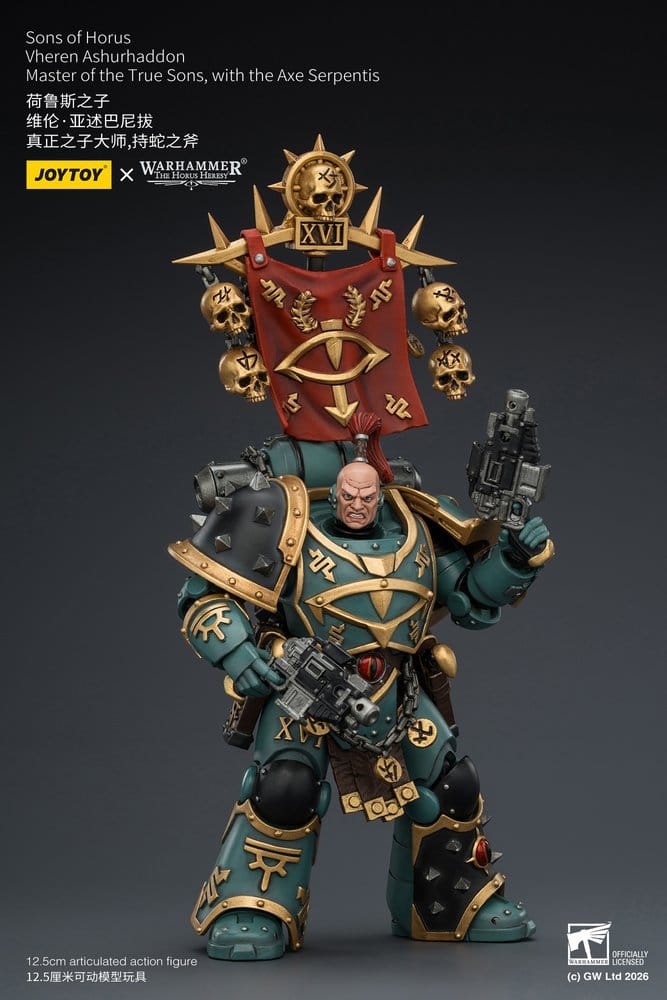 Warhammer The Horus Heresy Action Figure Sons of Horus Vheren Ashurhaddon Master of the True Sons 13 cm