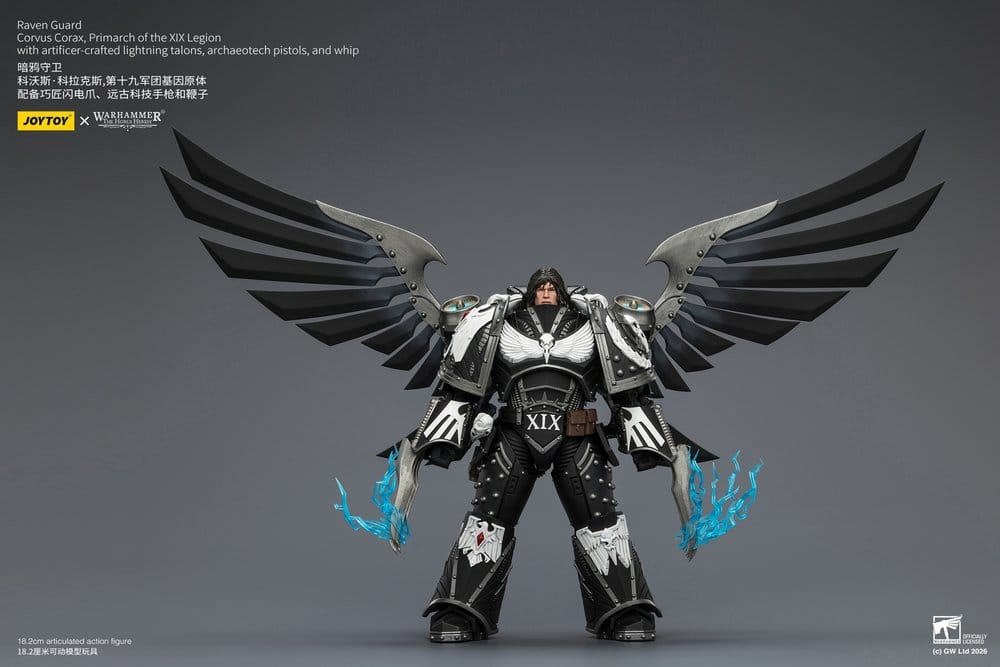Warhammer 40,000 Action Figure Raven Guard Corvus Corax, Primarch of the XIX Legion 18 cm