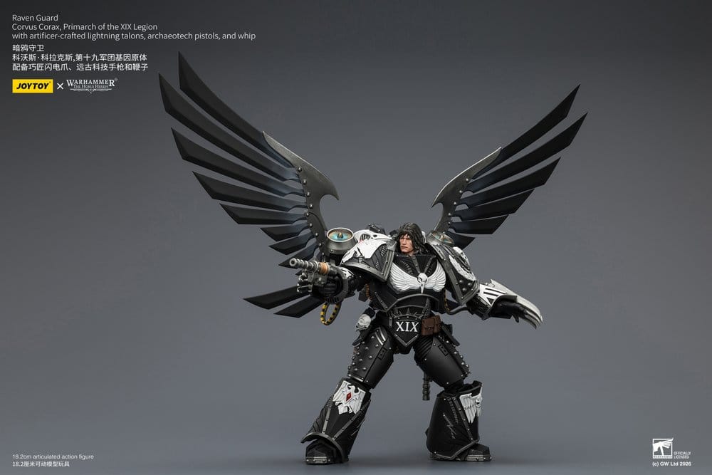 Warhammer 40,000 Action Figure Raven Guard Corvus Corax, Primarch of the XIX Legion 18 cm