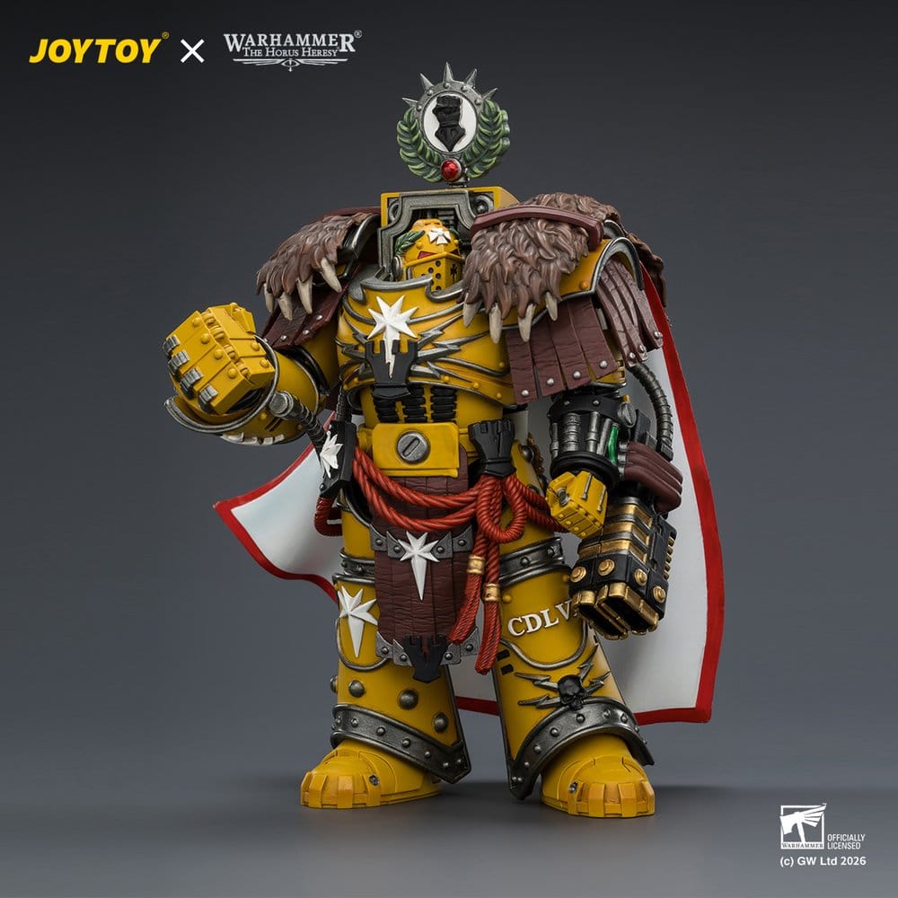 Warhammer Action Figure Imperial Fists Lord Castellan Evander Garrius, The Tyrant of Cthonia 14 cm