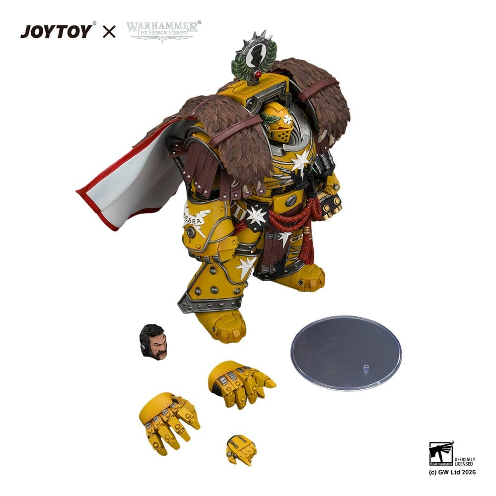 Warhammer Action Figure Imperial Fists Lord Castellan Evander Garrius, The Tyrant of Cthonia 14 cm