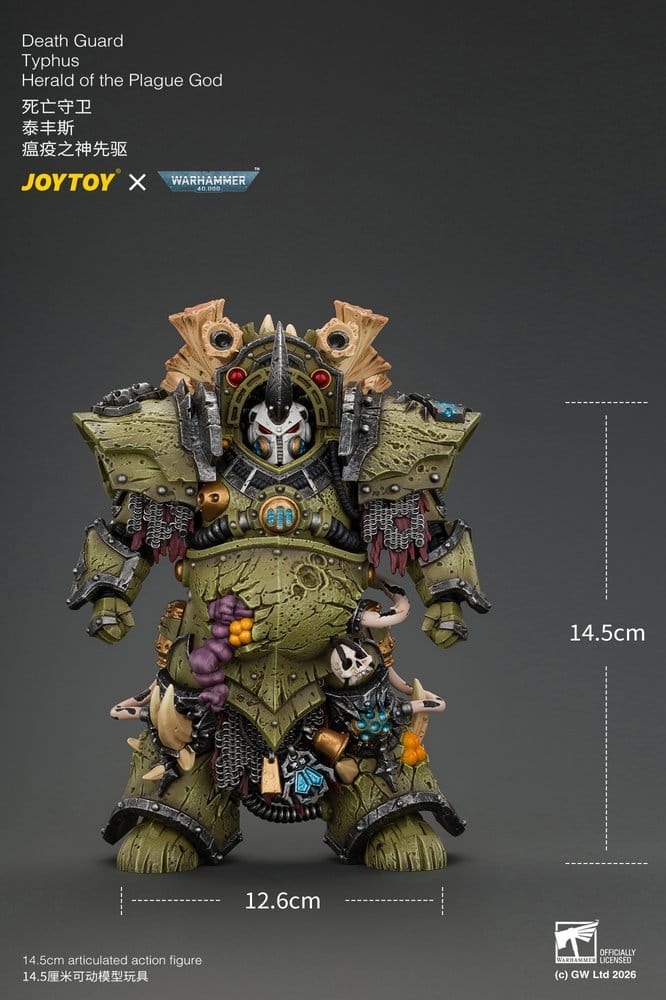 Warhammer Action Figure Death Guard Typhus Herald of the Plague God 15 cm
