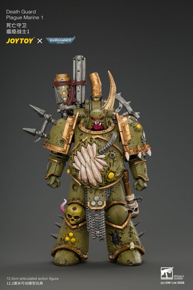 Warhammer Action Figure Death Guard Plague Marine 1 12 cm