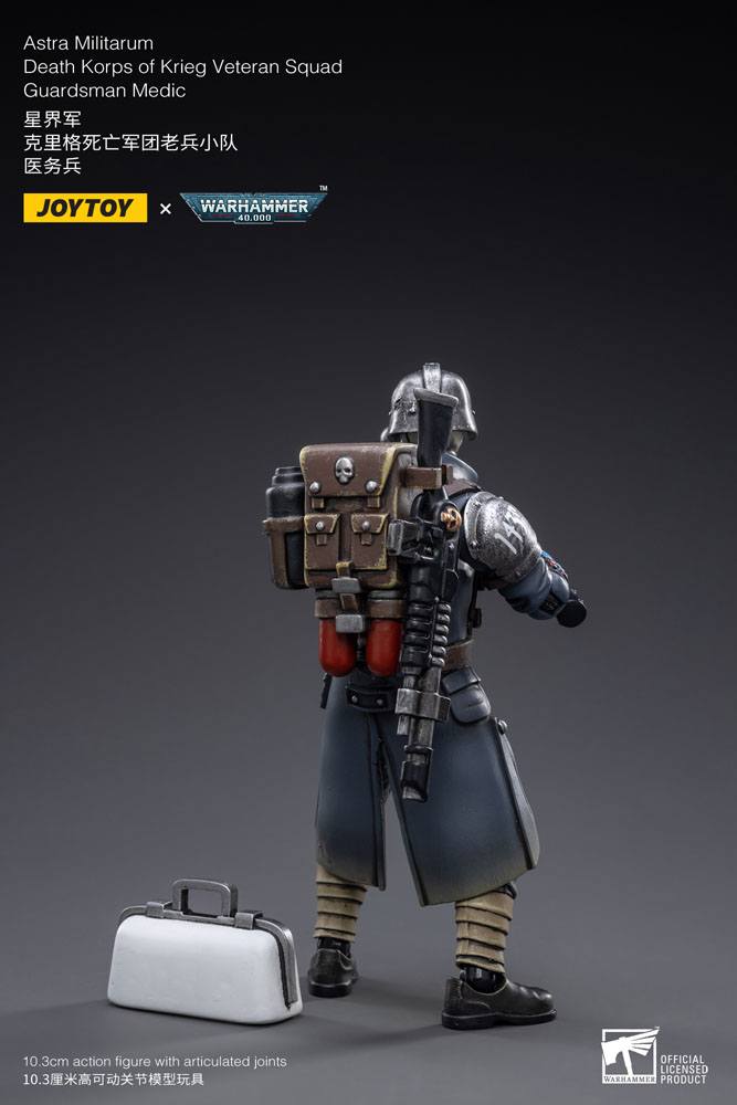 Warhammer 40k Action Figure 1/18 Death Korps of Krieg Veteran Squad Guardsman Medic 10 cm
