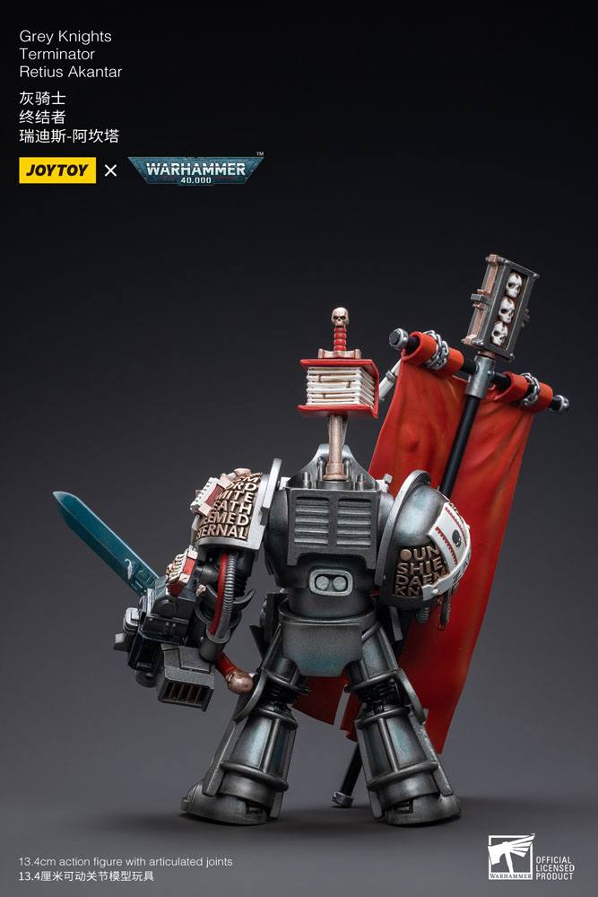 Warhammer 40k Action Figure 1/18 Gray Knights Terminator Retius Akantar 13 cm