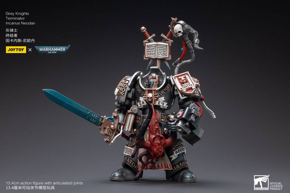 Warhammer 40k Action Figure 1/18 Gray Knights Terminator Incanus Neodan 13 cm