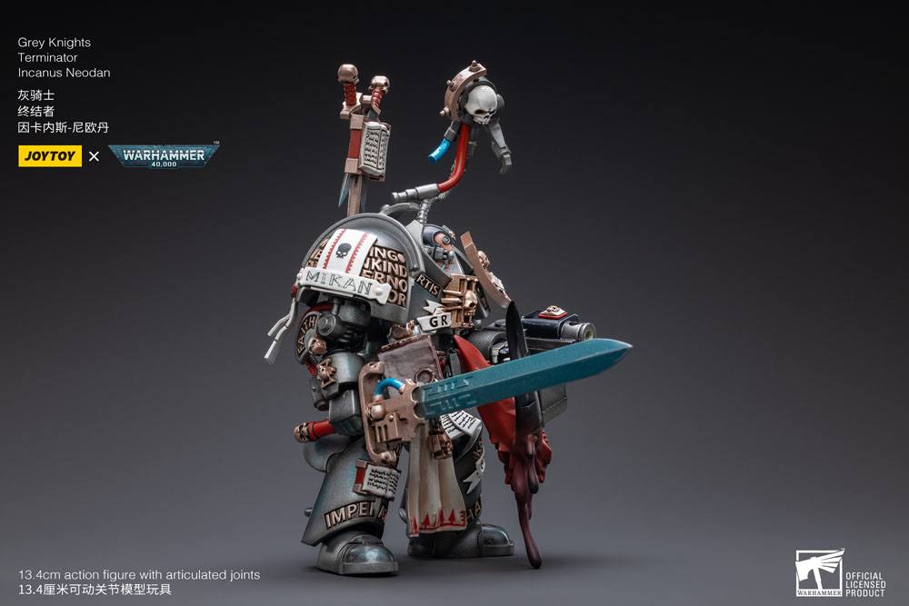 Warhammer 40k Action Figure 1/18 Gray Knights Terminator Incanus Neodan 13 cm