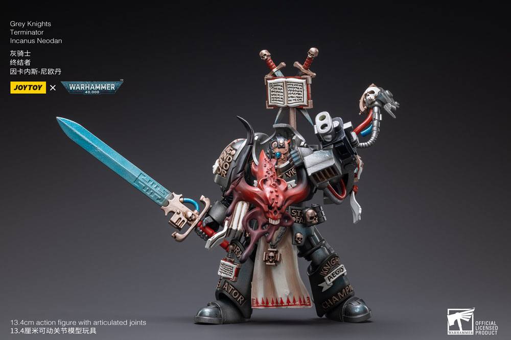 Warhammer 40k Action Figure 1/18 Gray Knights Terminator Incanus Neodan 13 cm
