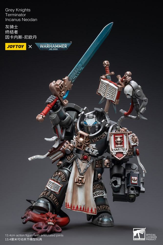 Warhammer 40k Action Figure 1/18 Gray Knights Terminator Incanus Neodan 13 cm