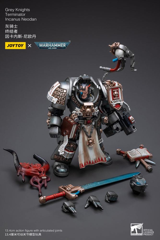 Warhammer 40k Action Figure 1/18 Gray Knights Terminator Incanus Neodan 13 cm