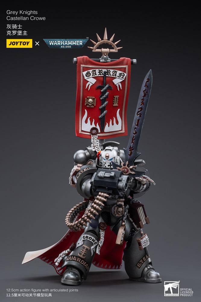 Warhammer 40k Action Figure 1/18 Gray Knights Castellan Crowe 12 cm