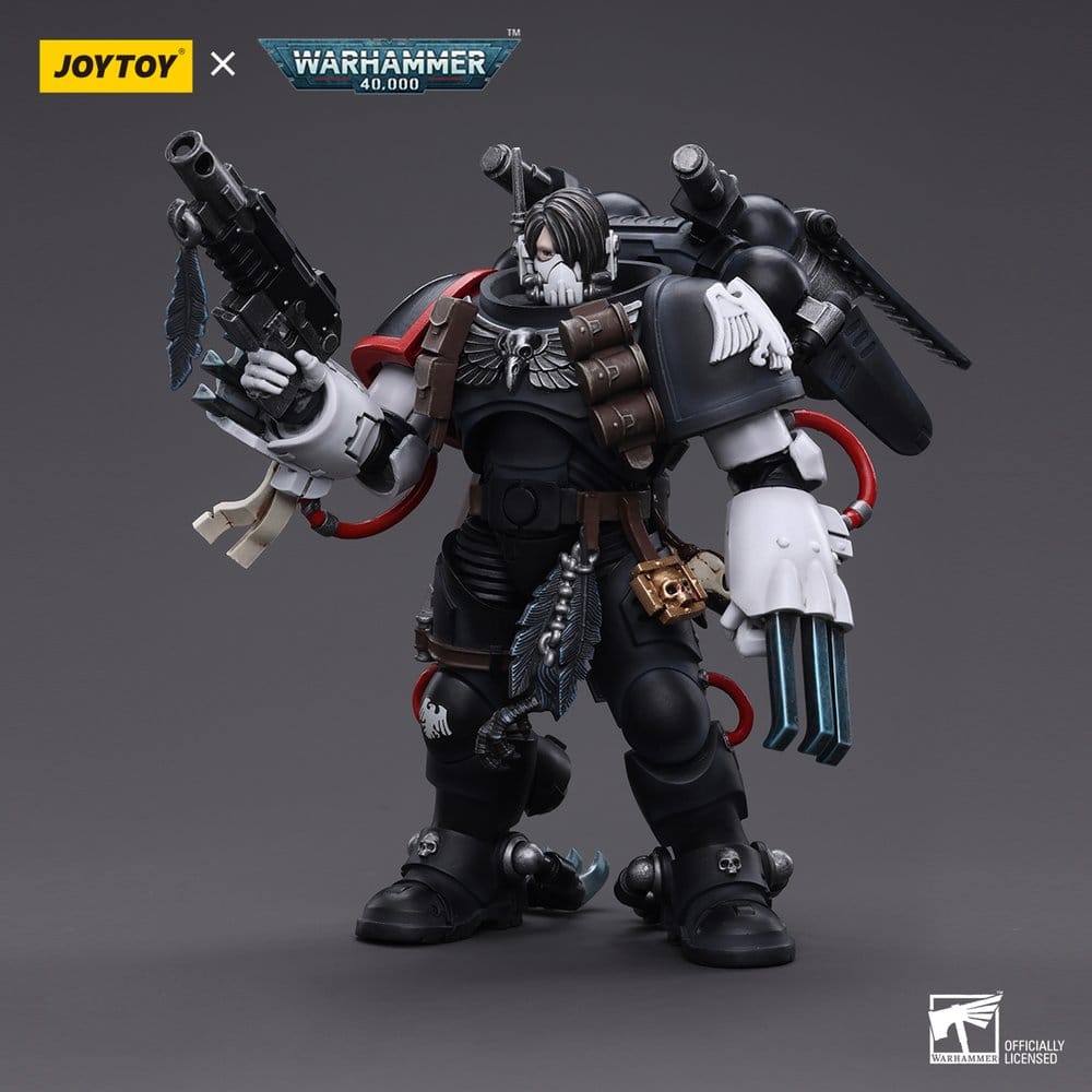 Warhammer 40k Action Figure 1/18 Raven Guard Chapter Master Kayvaan Shrike 12 cm