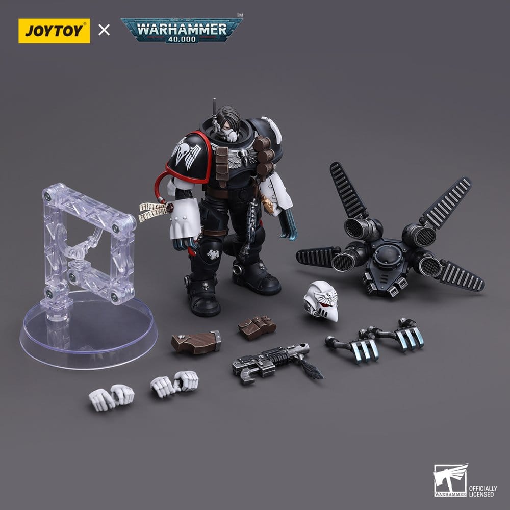 Warhammer 40k Action Figure 1/18 Raven Guard Chapter Master Kayvaan Shrike 12 cm