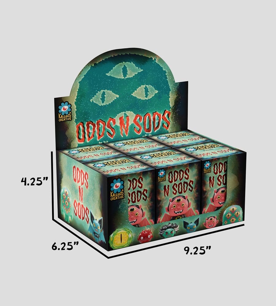 Odds N Sods Mini Figures S1 6 cm Blind Box Display (6)